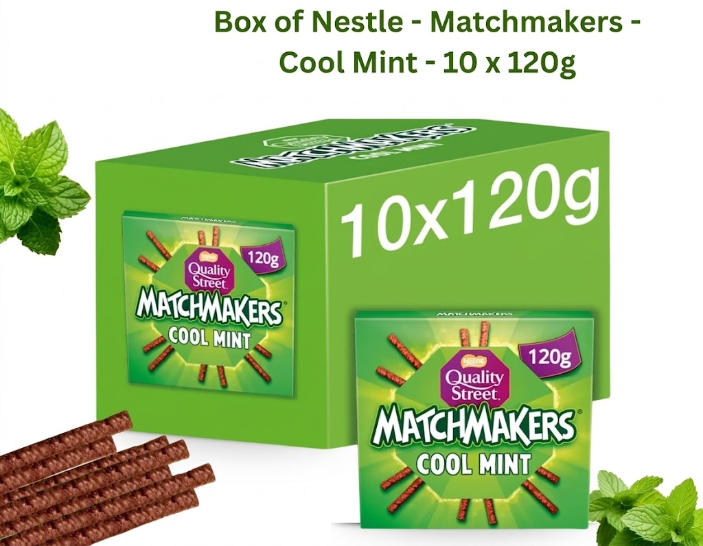 Nestle Quality Street Matchmakers Cool Mint – Full Box (10 x 120g)