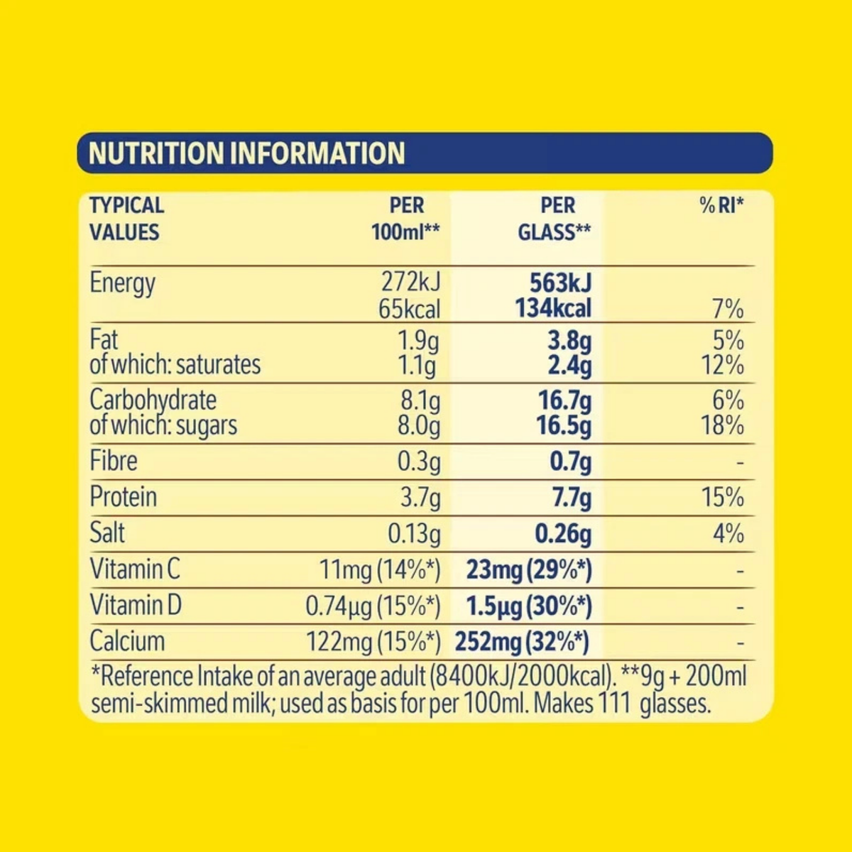 Nesquik Chocolate Flavoured Milkshake Powder