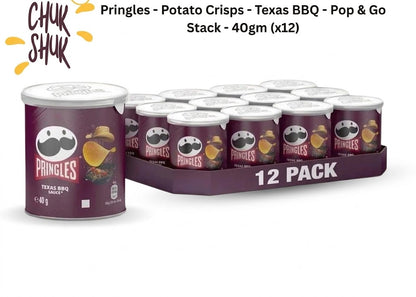 Pringles Multi Flavour Crisps 12 x 40g Snacks