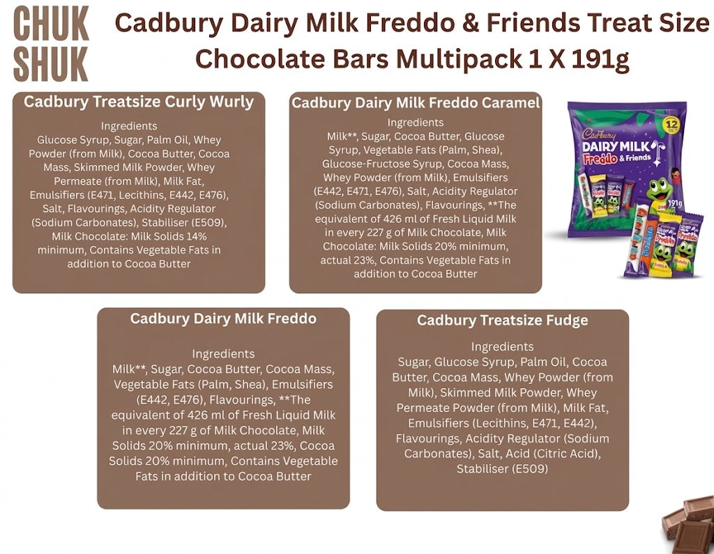 Cadbury Dairy Milk Freddo & Friends Multipack (191g)