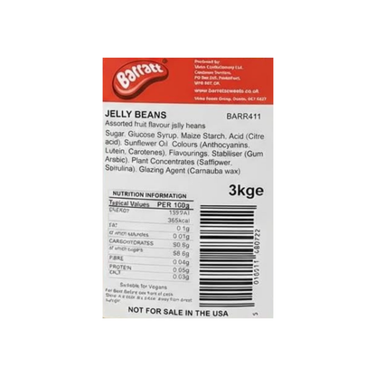 Barratt Jelly Beans 3kg Bulk Bag