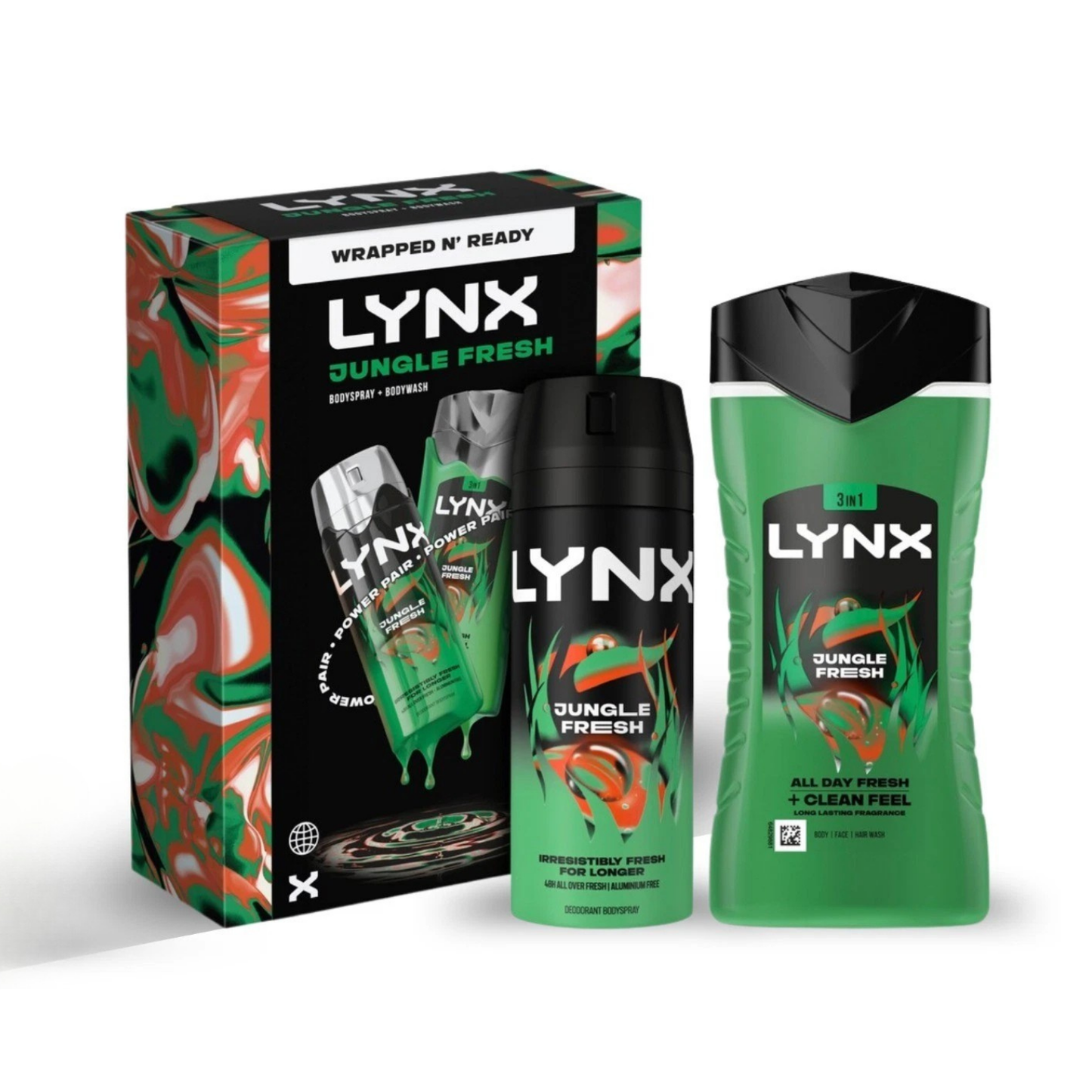 Lynx Jungle Fresh Duo Gift Set with Body Wash