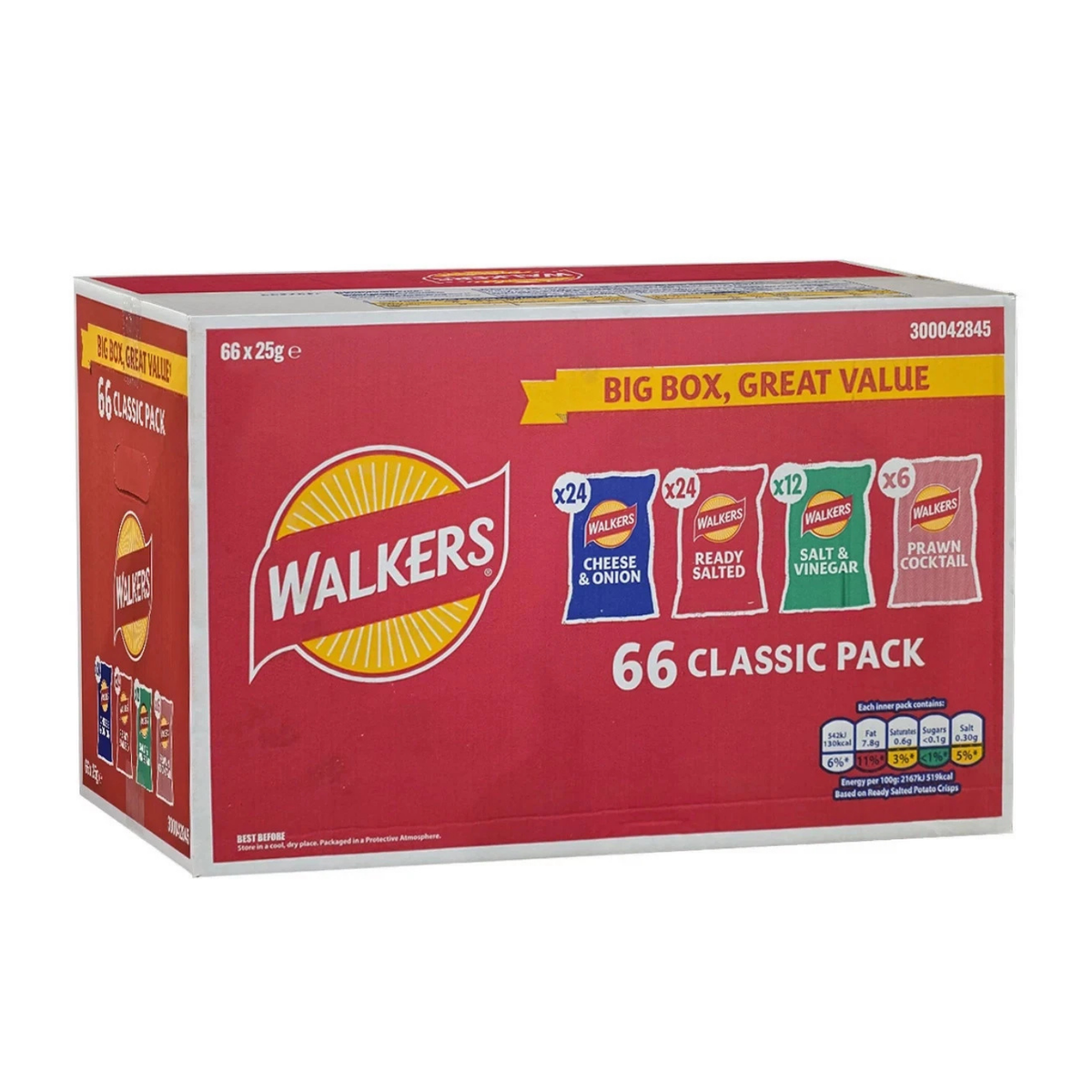 Walkers Crisps - 4 Famous Classic Flavours Box