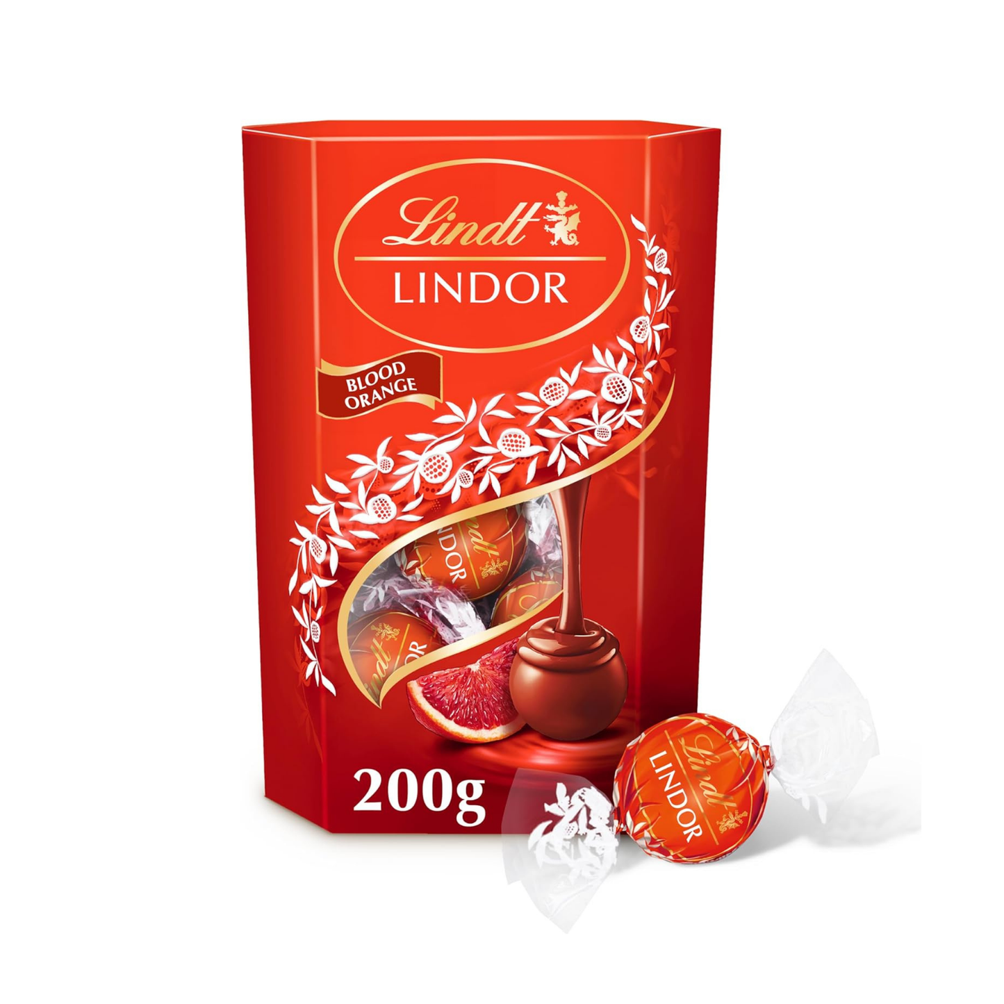 Lindt Lindor Blood Orange Milk Chocolate Truffles Box