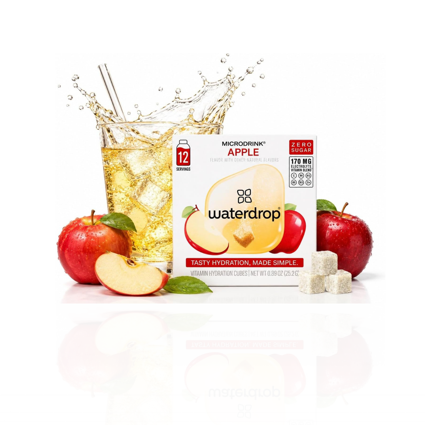 Waterdrop Apple Microdrink Hydration Cubes 12 Servings