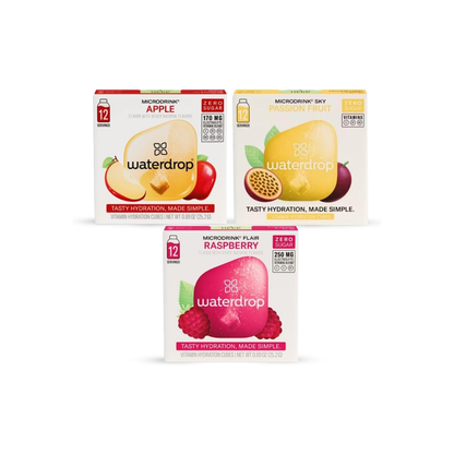 Waterdrop Microdrink Cubes Variety Pack(3 Packs x 12 Cubes)