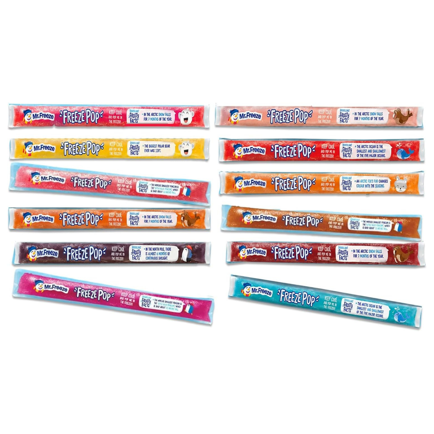 Mr. Freeze Freeze Ice Pops 12 x 45ml – Assorted Flavours