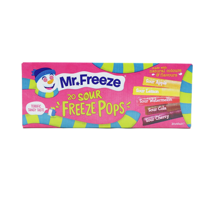 Mr. Freeze Sour Freeze Pops 20 x 45ml (Pack of 3)
