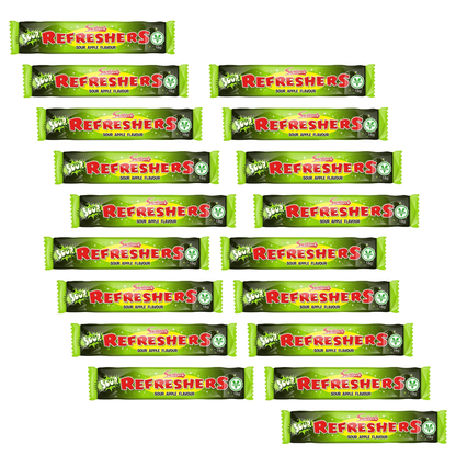 Swizzels Retro Classic Chew Bars, Sour Apple Refreshers x18