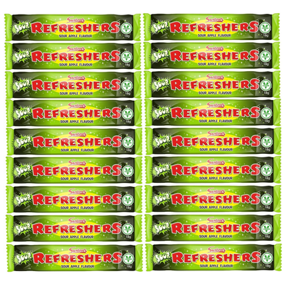 Swizzels Retro Classic Chew Bars, Sour Apple Refreshers x18
