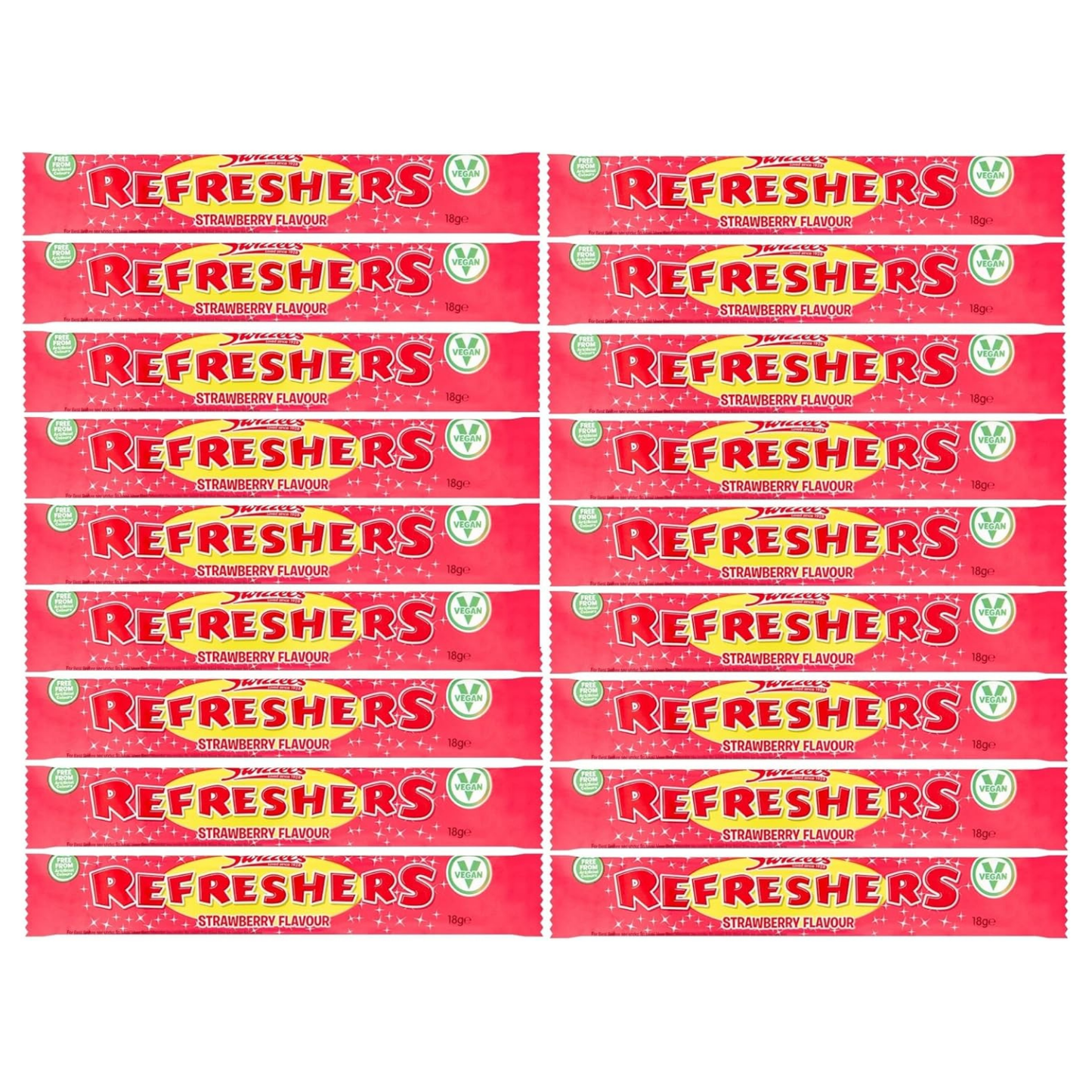 Swizzels Retro Chew Bars Bulk Box – Refreshers Strawberry x 18