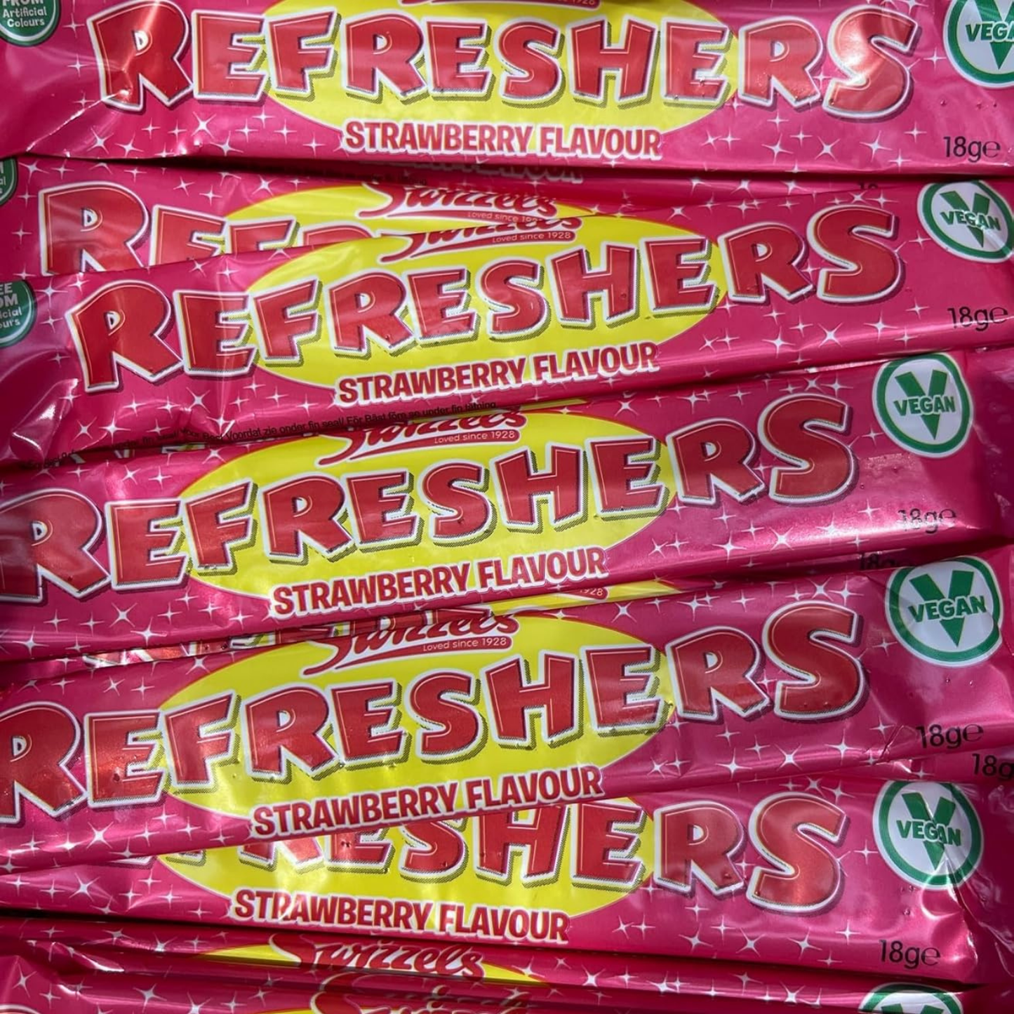 Swizzels Retro Chew Bars Bulk Box – Refreshers Strawberry x 18