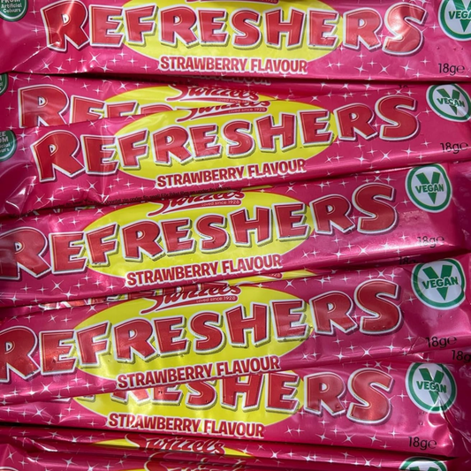 Swizzels Retro Chew Bars Bulk Box – Refreshers Strawberry x 18