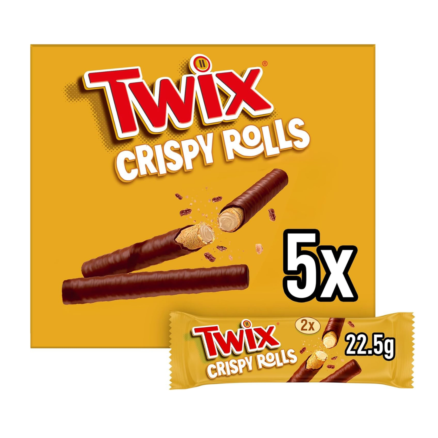 Twix Crispy Rolls - 24 Chocolate Bars(22.5g)