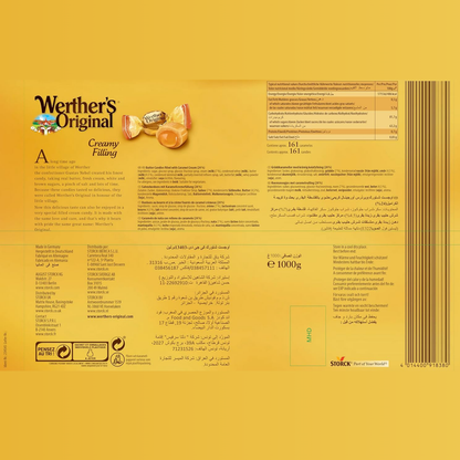 Werther's Original Creamy Filling Candies - 1 Kg pack