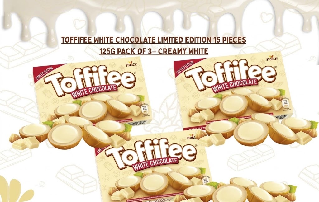 Toffifee White Chocolate Limited Edition 125g (Pack of 3)