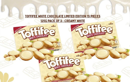 Toffifee White Chocolate Limited Edition 125g (Pack of 3)