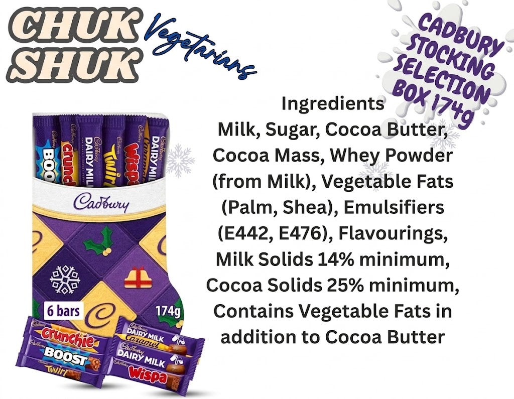 Cadbury Dairy Milk Christmas Stocking Selection Box 174g (Pack of 10)