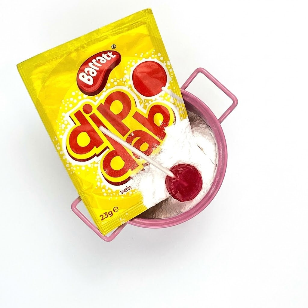 Barratt Sherbet Dip Dab – Strawberry Flavour Lollies (Pack of 5 x 23g)