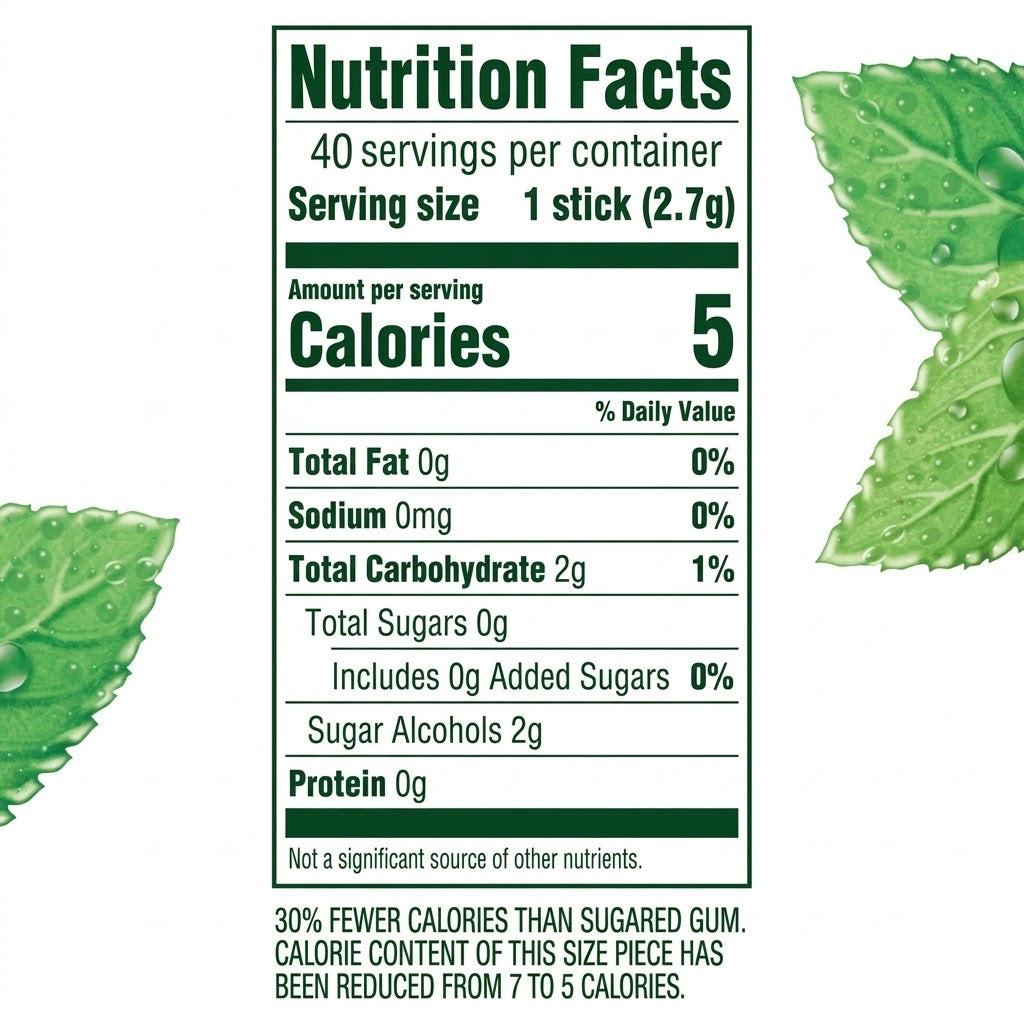 Wrigley's Doublemint Chewing Gum Twin Box Pack (40 Packs x 5 Sticks, 200 Sticks Total)