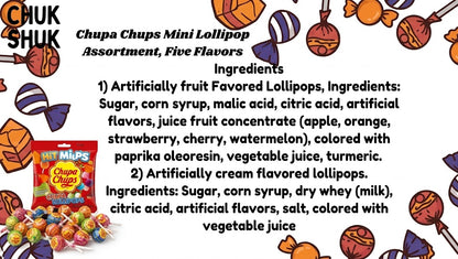 Chupa Chups Mini Lollipops – 30 Assorted Fruity Flavours (180g)