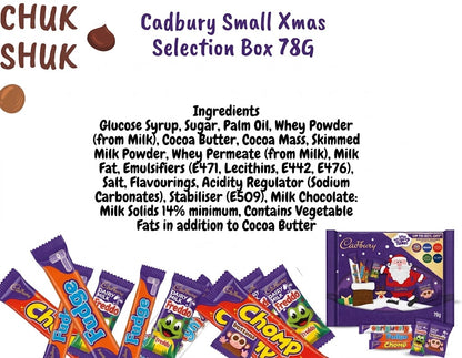 Cadbury Small Christmas Chocolate Selection Box (Pack of 2 x 78g)