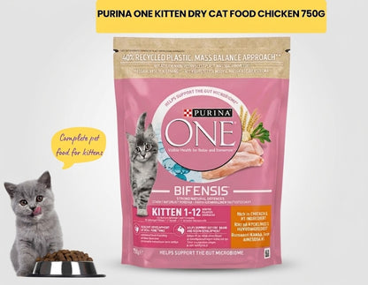 Purina ONE Kitten Dry Cat Food Chicken 750g | Complete Care