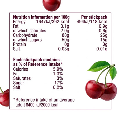 Chewits Cherry Flavour Chewy Sweets (Pack of 40 x 30g)