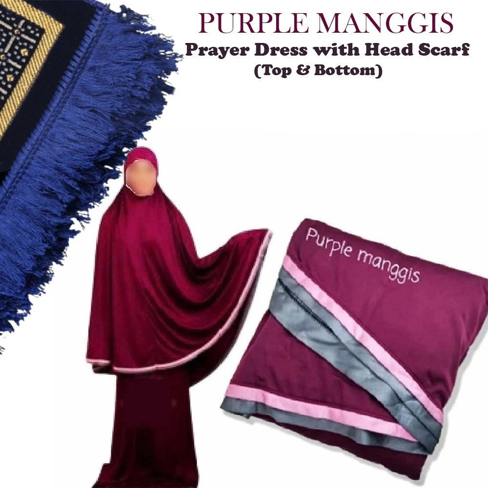 Islamic Prayer Clothes for Women | 2-Piece Modest Salah Abaya & Hijab Set