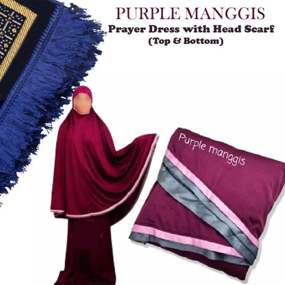Islamic Prayer Clothes for Women | 2-Piece Modest Salah Abaya & Hijab Set