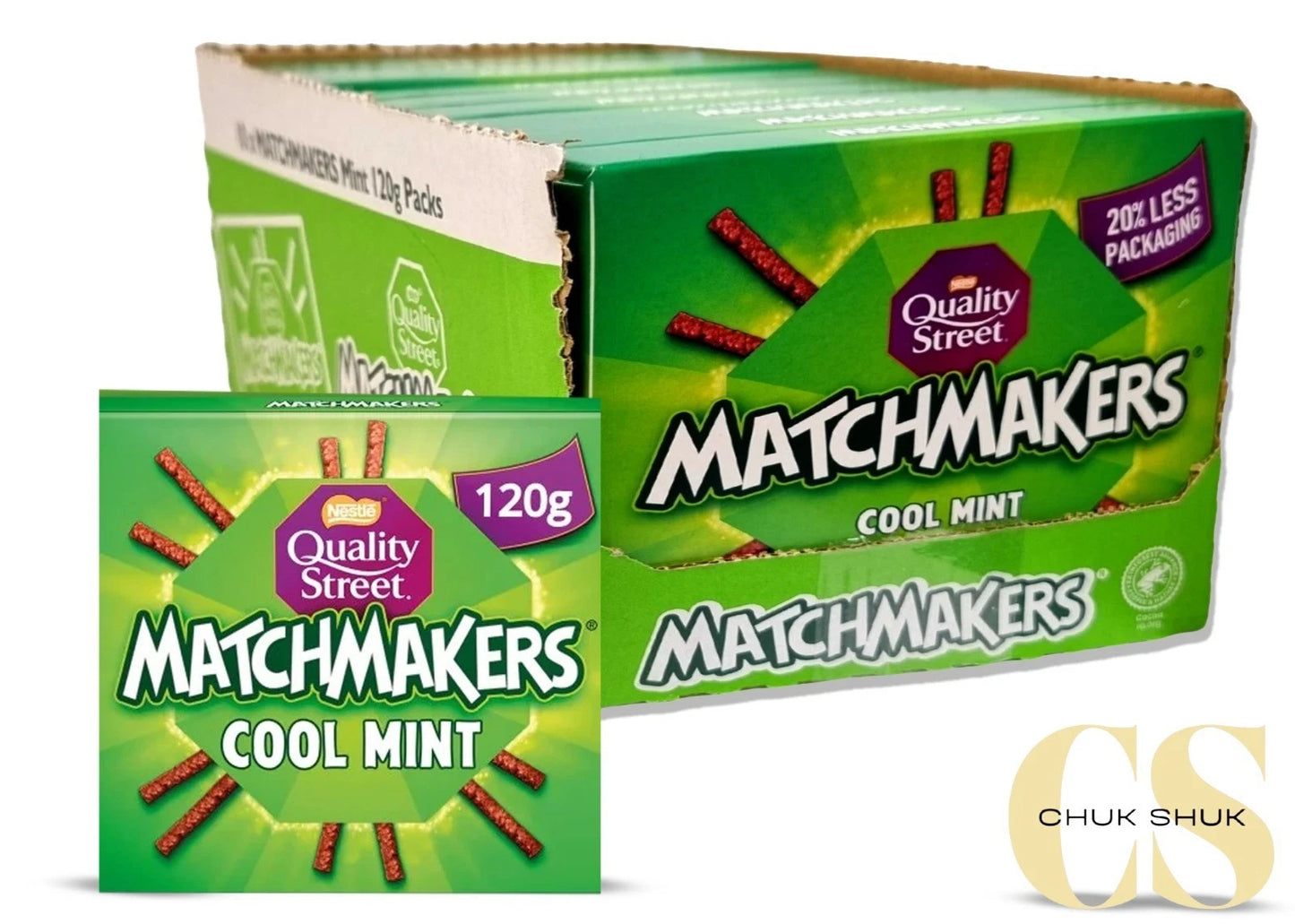 Nestle Quality Street Matchmakers Cool Mint – Full Box (10 x 120g)