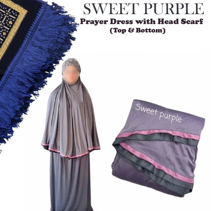 Islamic Prayer Clothes for Women | 2-Piece Modest Salah Abaya & Hijab Set