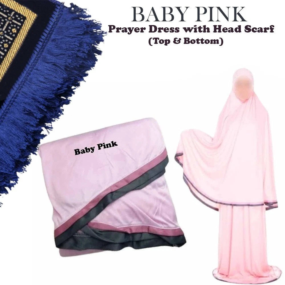Islamic Prayer Clothes for Women | 2-Piece Modest Salah Abaya & Hijab Set