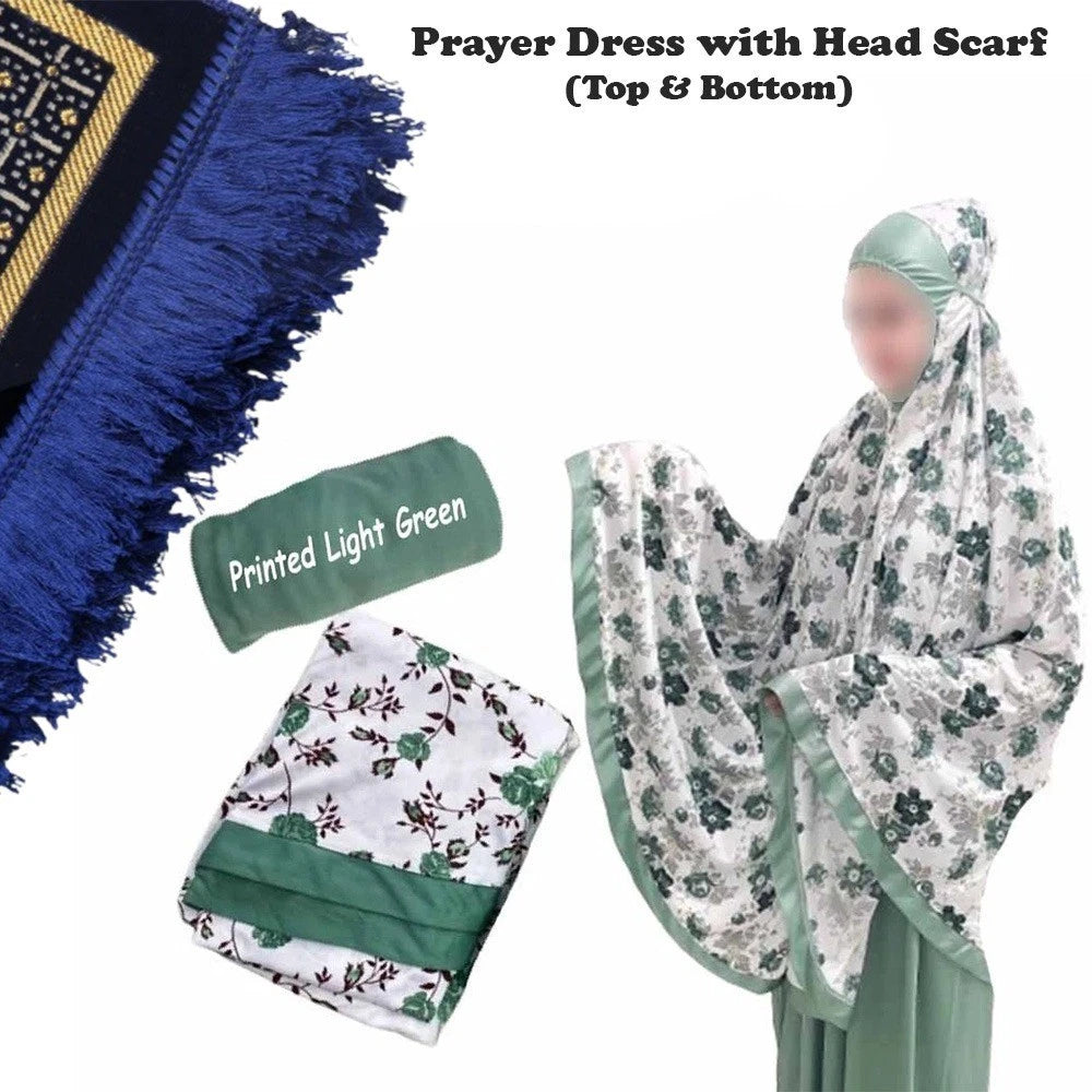 Islamic Prayer Clothes for Women | 2-Piece Modest Salah Abaya & Hijab Set