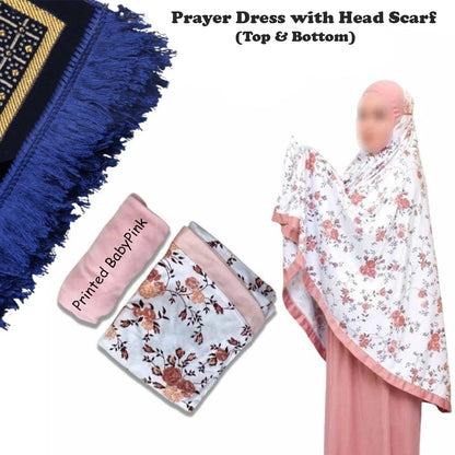 Islamic Prayer Clothes for Women | 2-Piece Modest Salah Abaya & Hijab Set