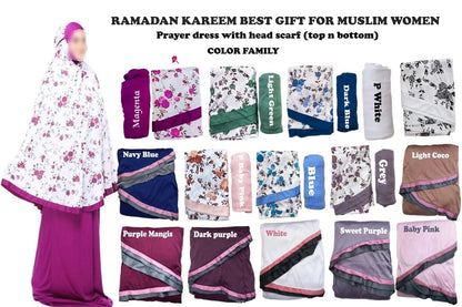 Islamic Prayer Clothes for Women | 2-Piece Modest Salah Abaya & Hijab Set
