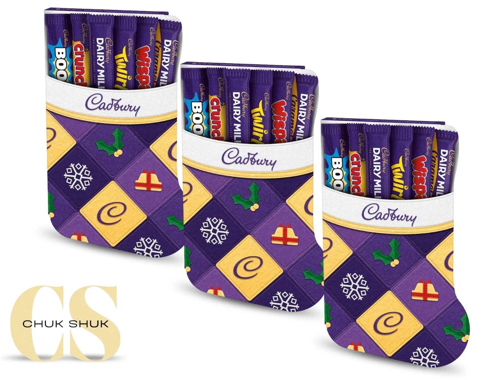 Cadbury Dairy Milk Christmas Stocking Selection Box 174g (Pack of 10)