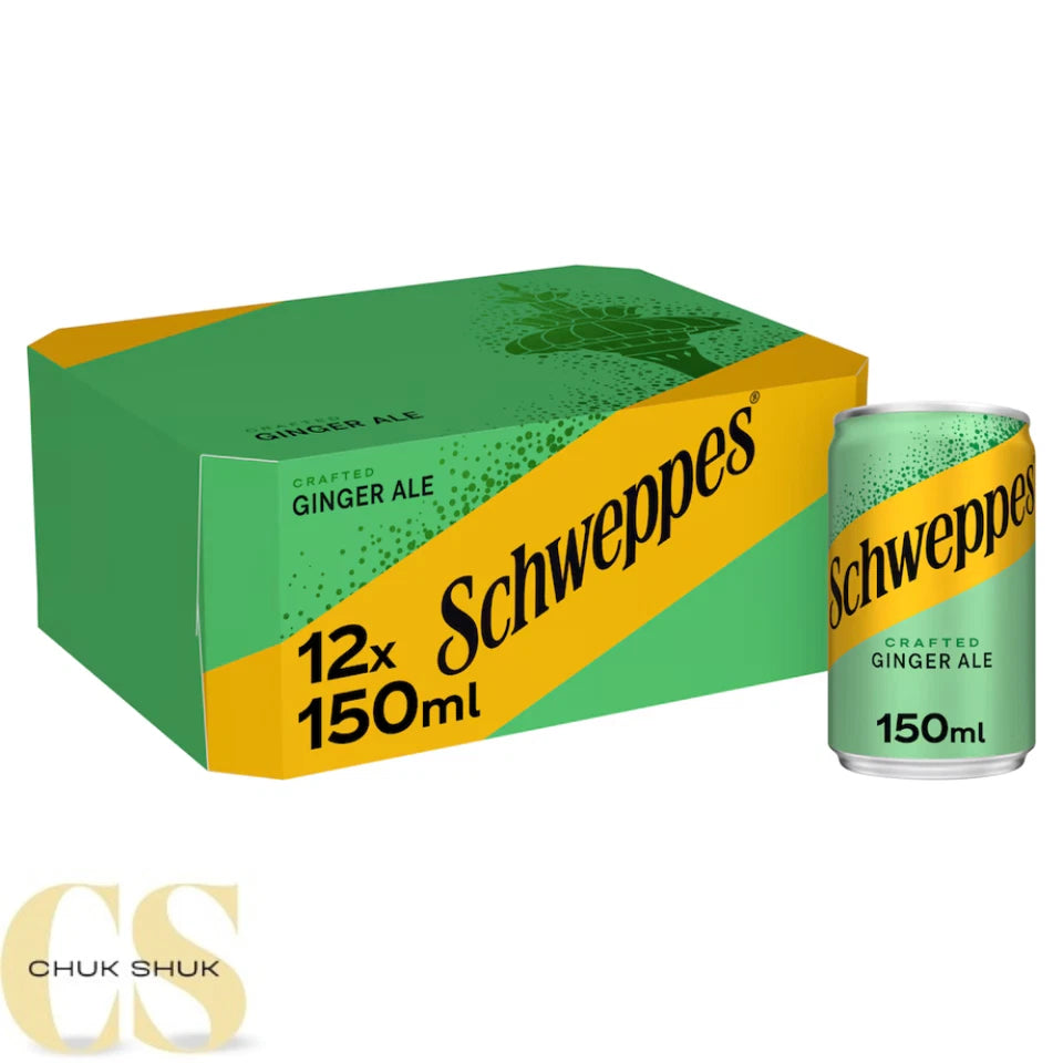 Schweppes Sparkling Ginger Ale 150ml (12 Pack)