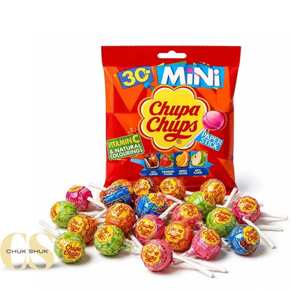 Chupa Chups Mini Lollipops – 30 Assorted Fruity Flavours (180g)