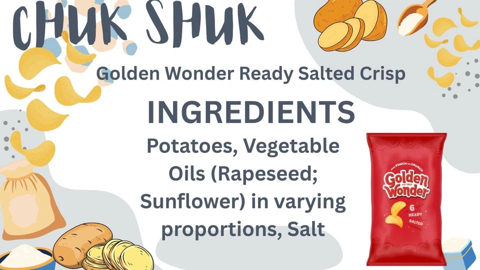 Golden Wonder Ready Salted Crisps 6x25g - Pack of 3