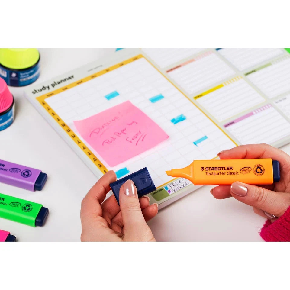 Staedtler Textsurfer Classic Highlighters – Assorted Colours (4 Pack)