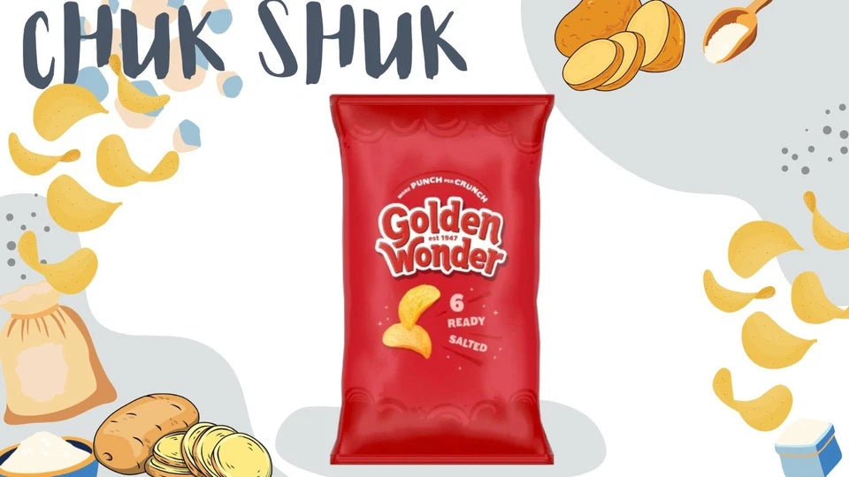 Golden Wonder Ready Salted Crisps 6x25g - Pack of 3