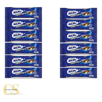 Milky Way Crispy Rolls Chocolate Wafer Bars (12 x 22.5g)