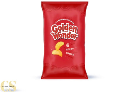 Golden Wonder Ready Salted Crisps 6x25g - Pack of 3