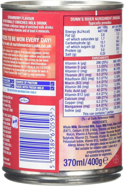 Nurishment Original Strawberry Flavour 12 x 400g