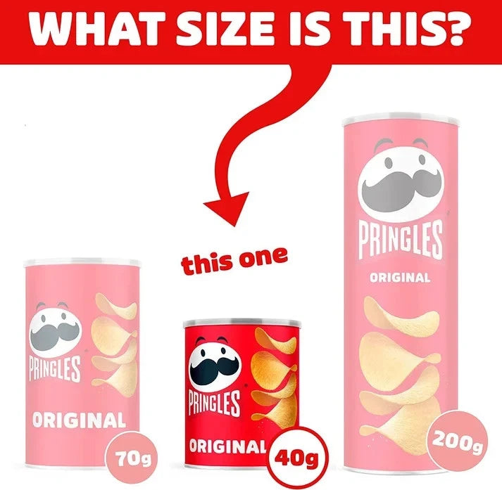 Pringles Original Ready Salted Potato Crisps 12 x 40g