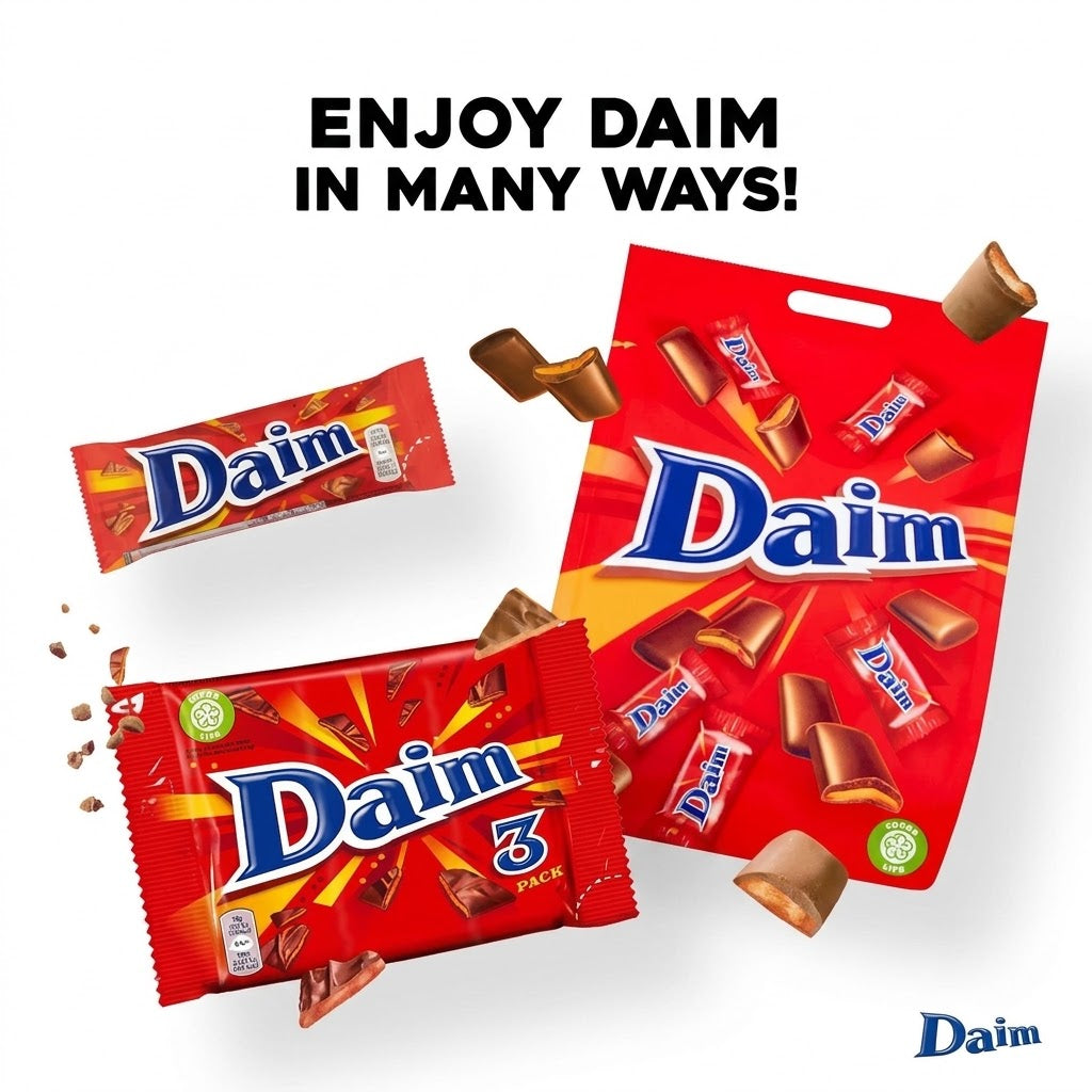 MINI DAIM BARS CHOCOLATE 200g BAG
